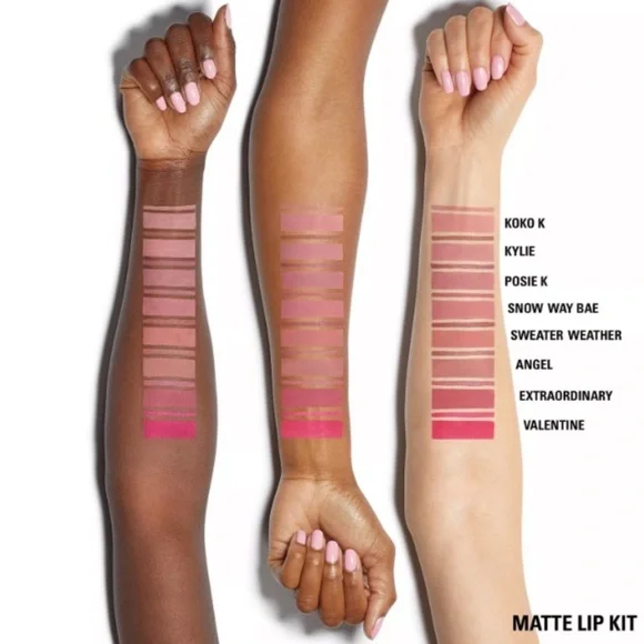 🆕💄KYLIE COSMETICS Matte Lip Kit - SNOW WAY BAE 302 Matte Liquid Lipstick liner - Picture 3 of 9